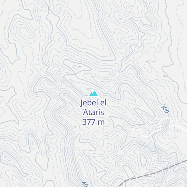 Map of Jebel el Ataris