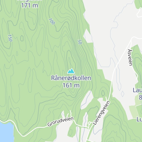 Map of Rånerødkollen