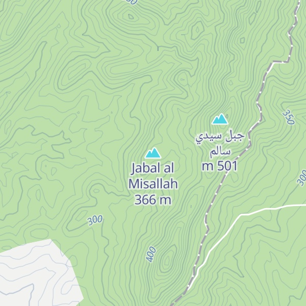 Map of Jabal al Misallah