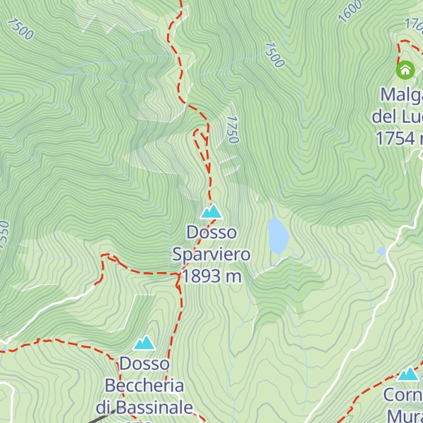 Map of Dosso Sparviero