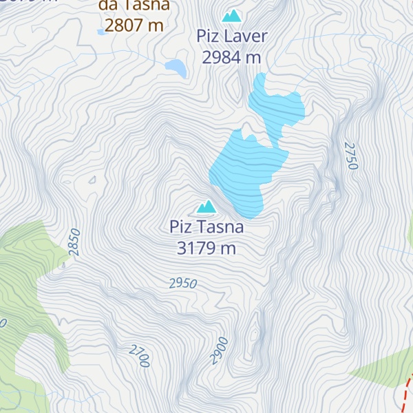 Map of Piz Tasna