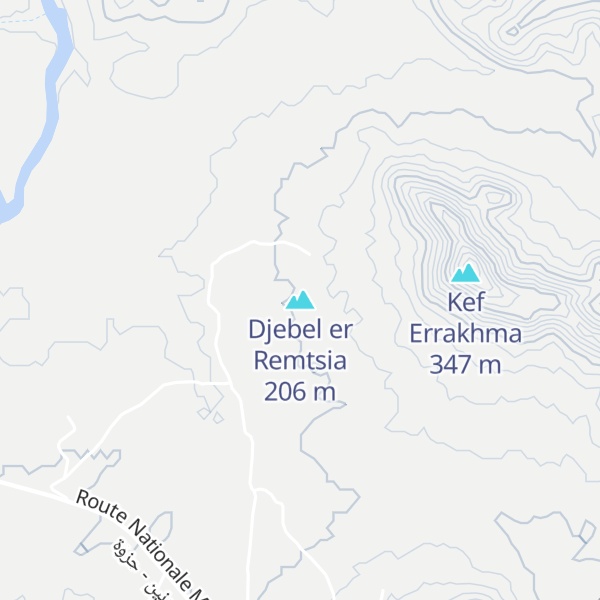 Map of Djebel er Remtsia