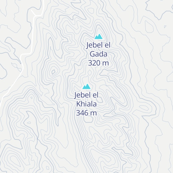 Map of Jebel el Khiala
