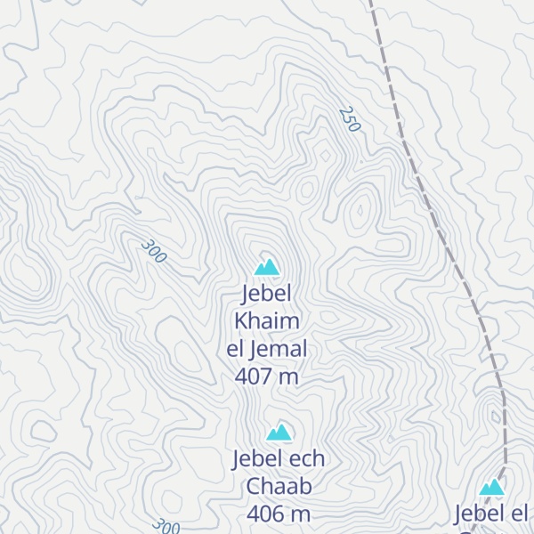 Map of Jebel Khaim el Jemal