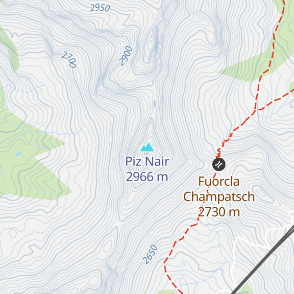 Map of Piz Nair