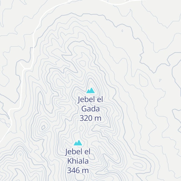 Map of Jebel el Gada