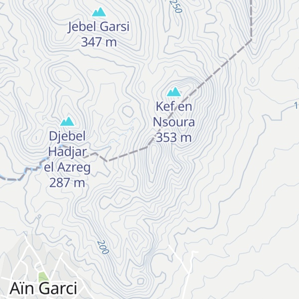 Map of Jebel el Blida