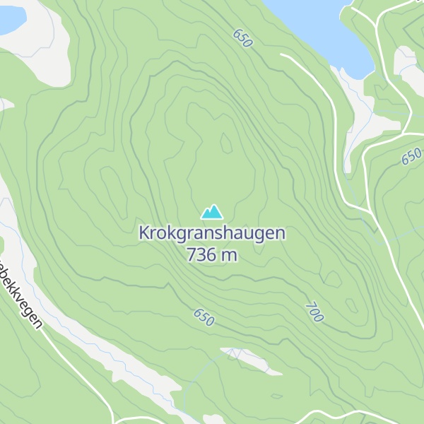 Map of Krokgranshaugen