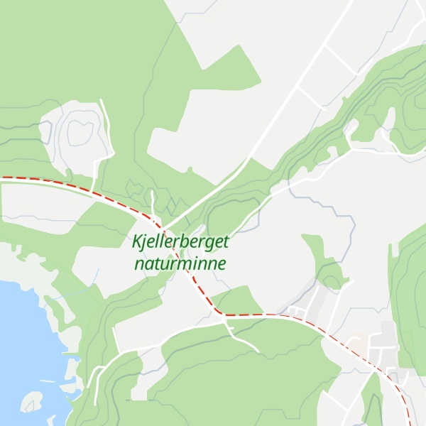 Map of Kjellerberget
