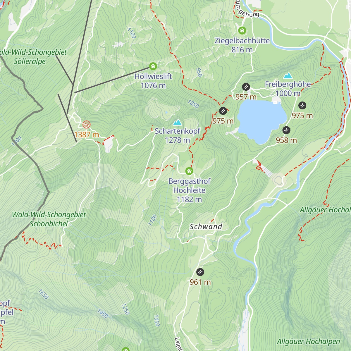 Hochleitealpe map