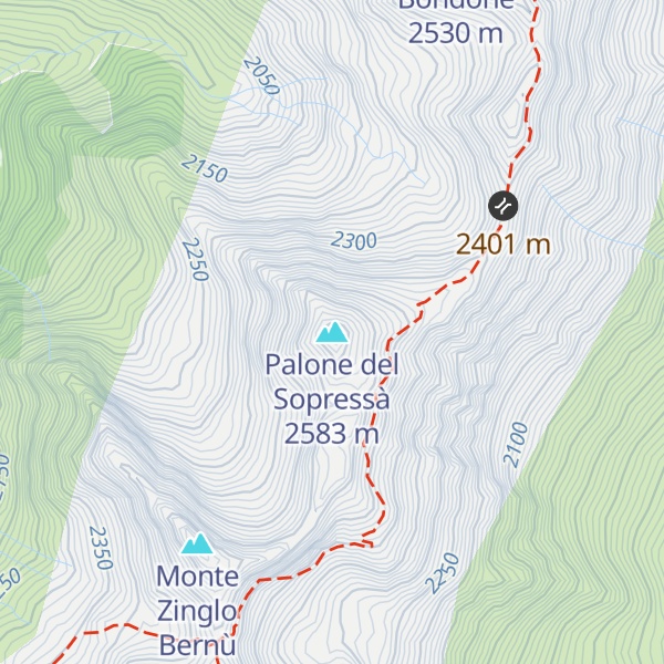 Map of Palone del Sopressà