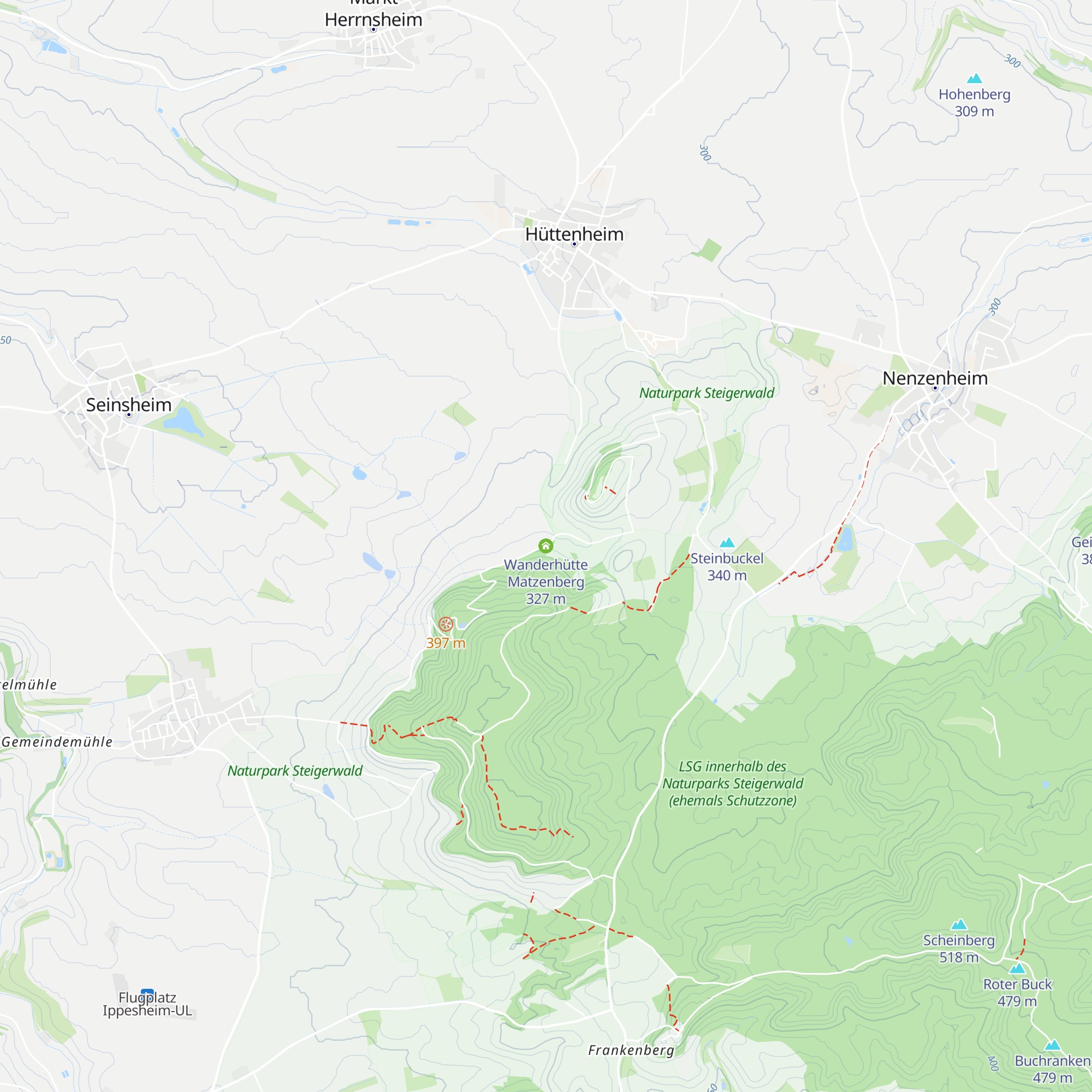 Wanderhütte Matzenberg map