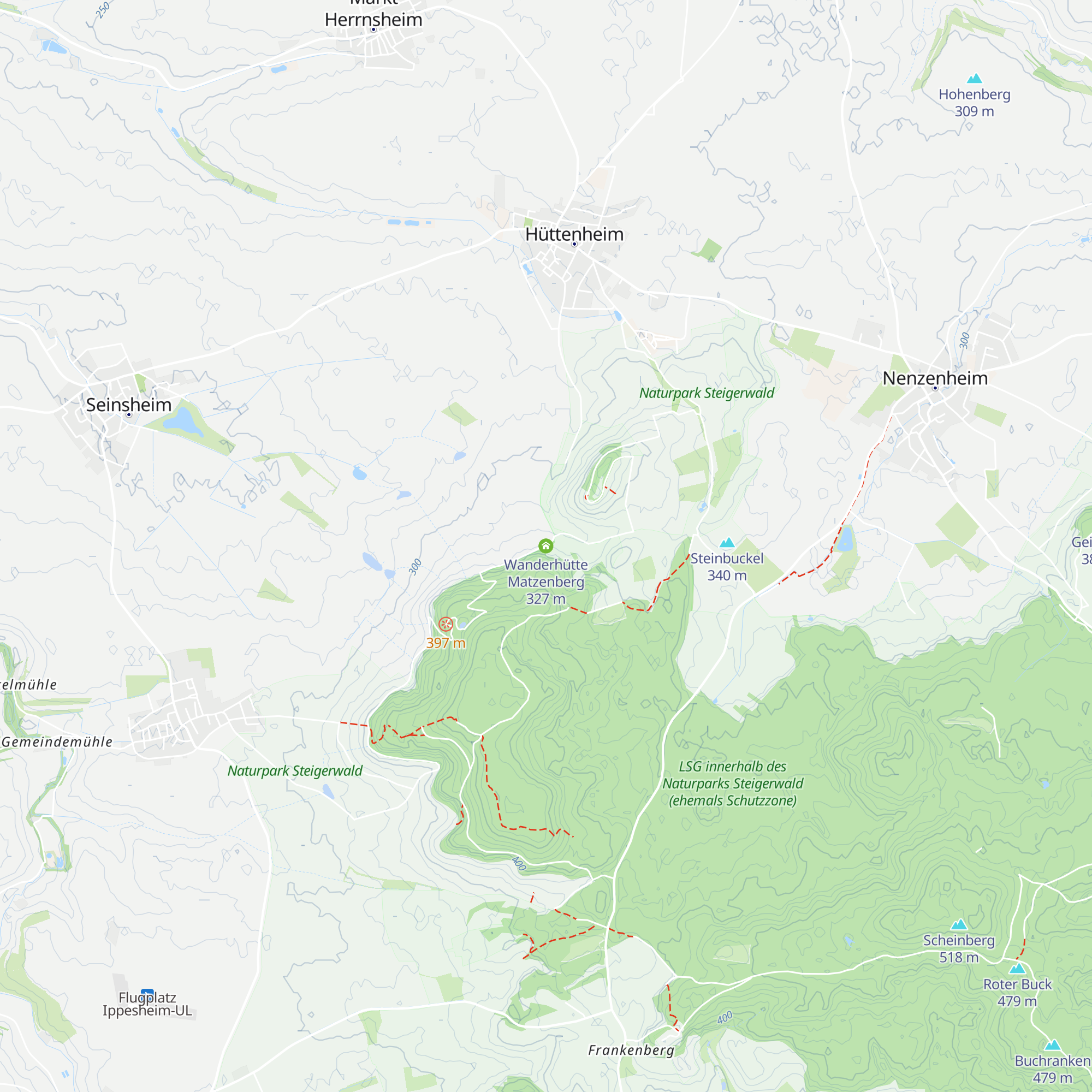 Wanderhütte Matzenberg map