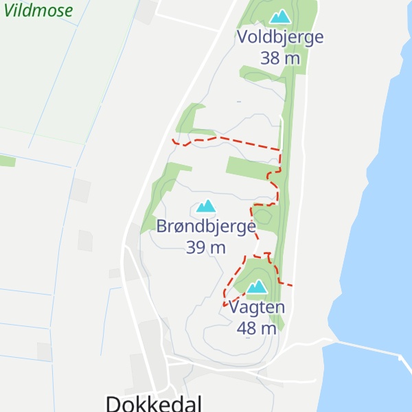 Map of Brøndbjerge