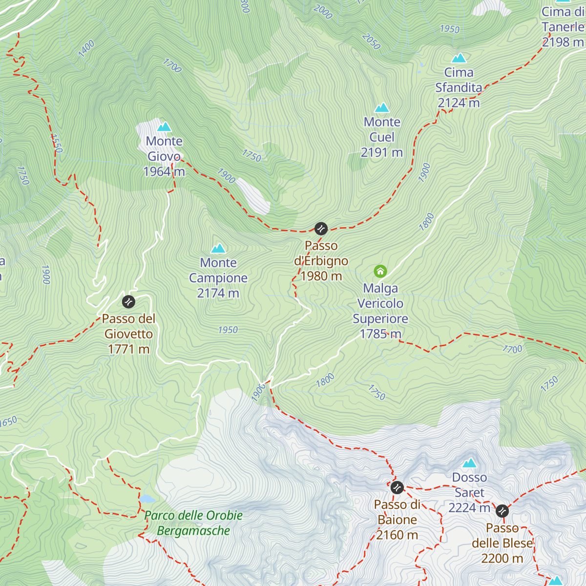 Rifugio Campione map