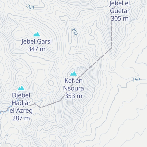 Map of Kef en Nsoura