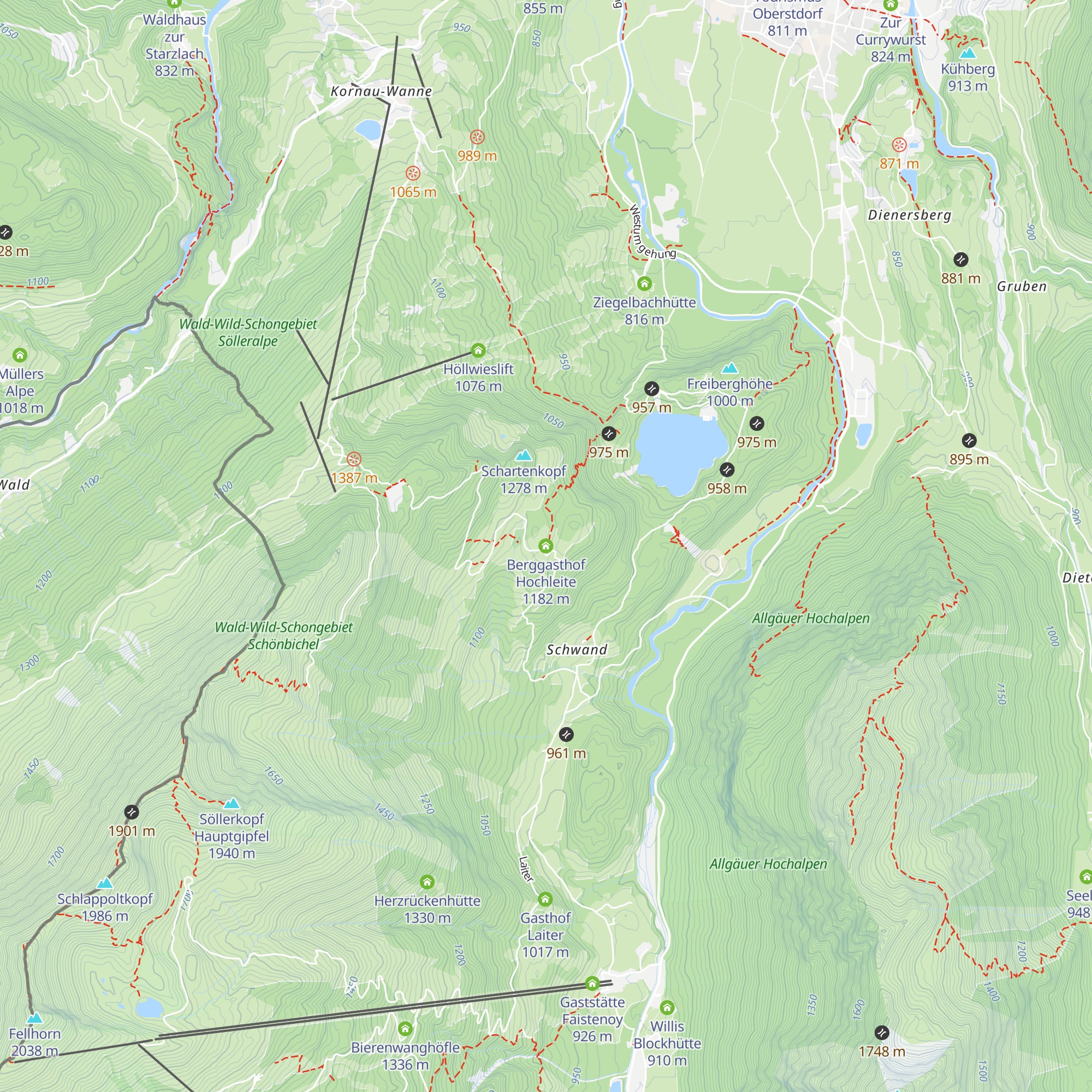 Berggasthof Hochleite map