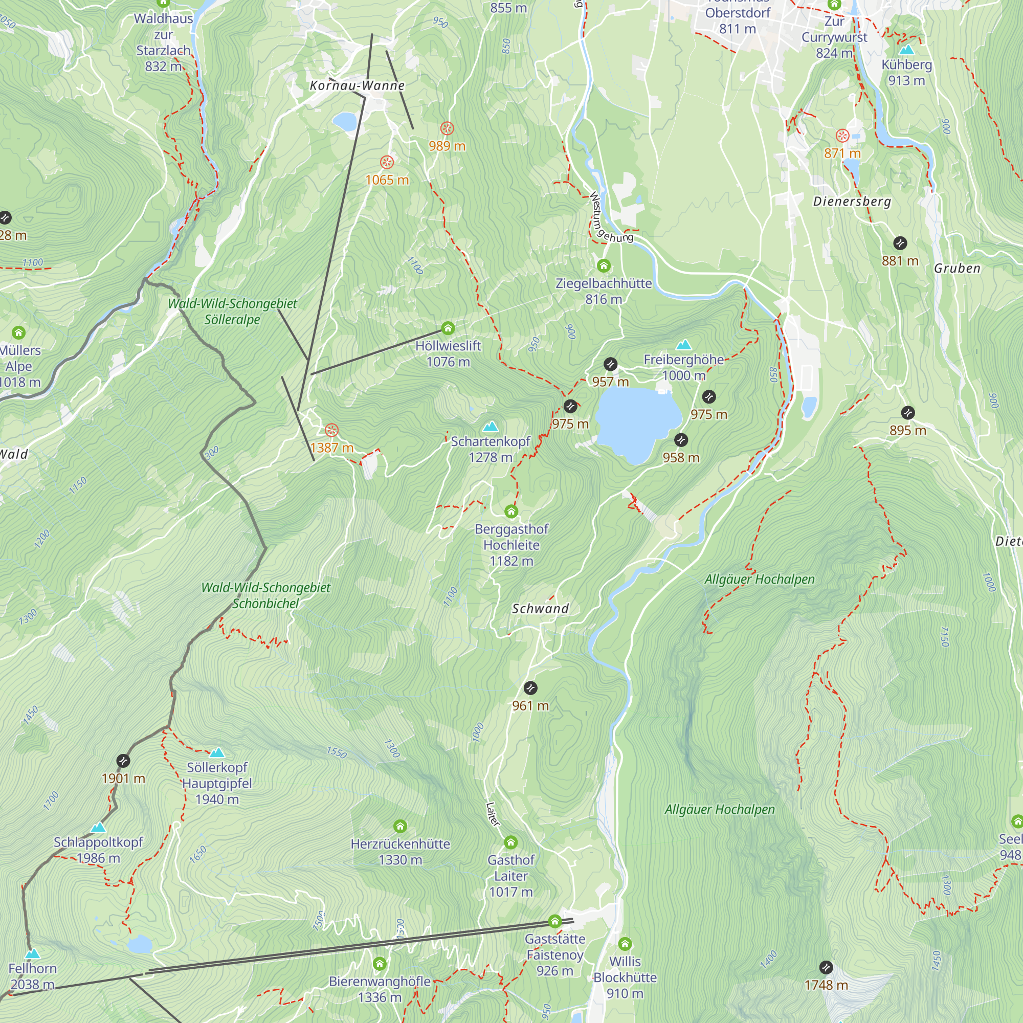 Berggasthof Hochleite map