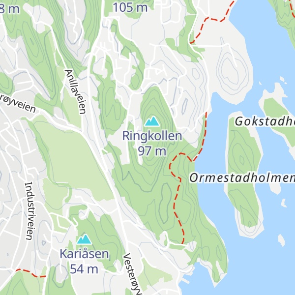 Map of Lille Ringkollen