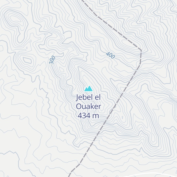 Map of Jebel el Ouaker