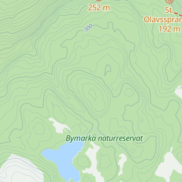Map of Svartdalsfjellet