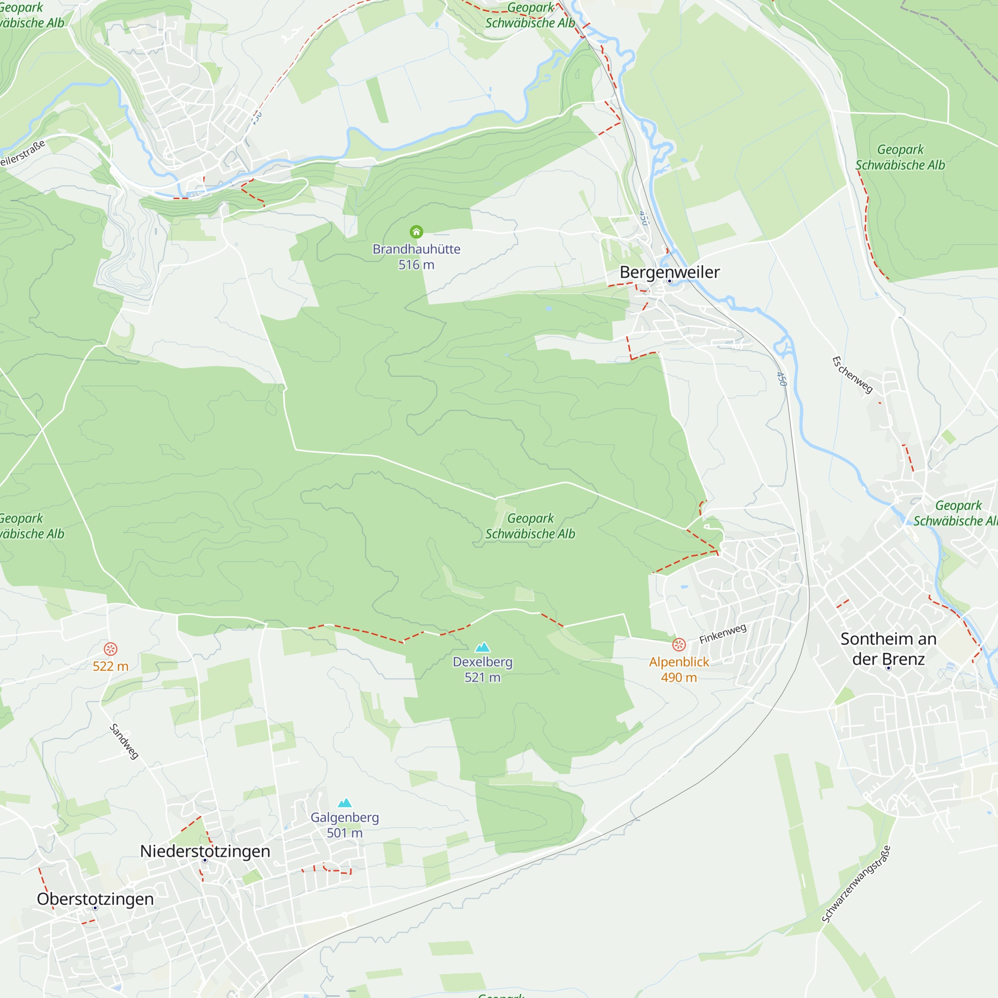 Waldhütte map