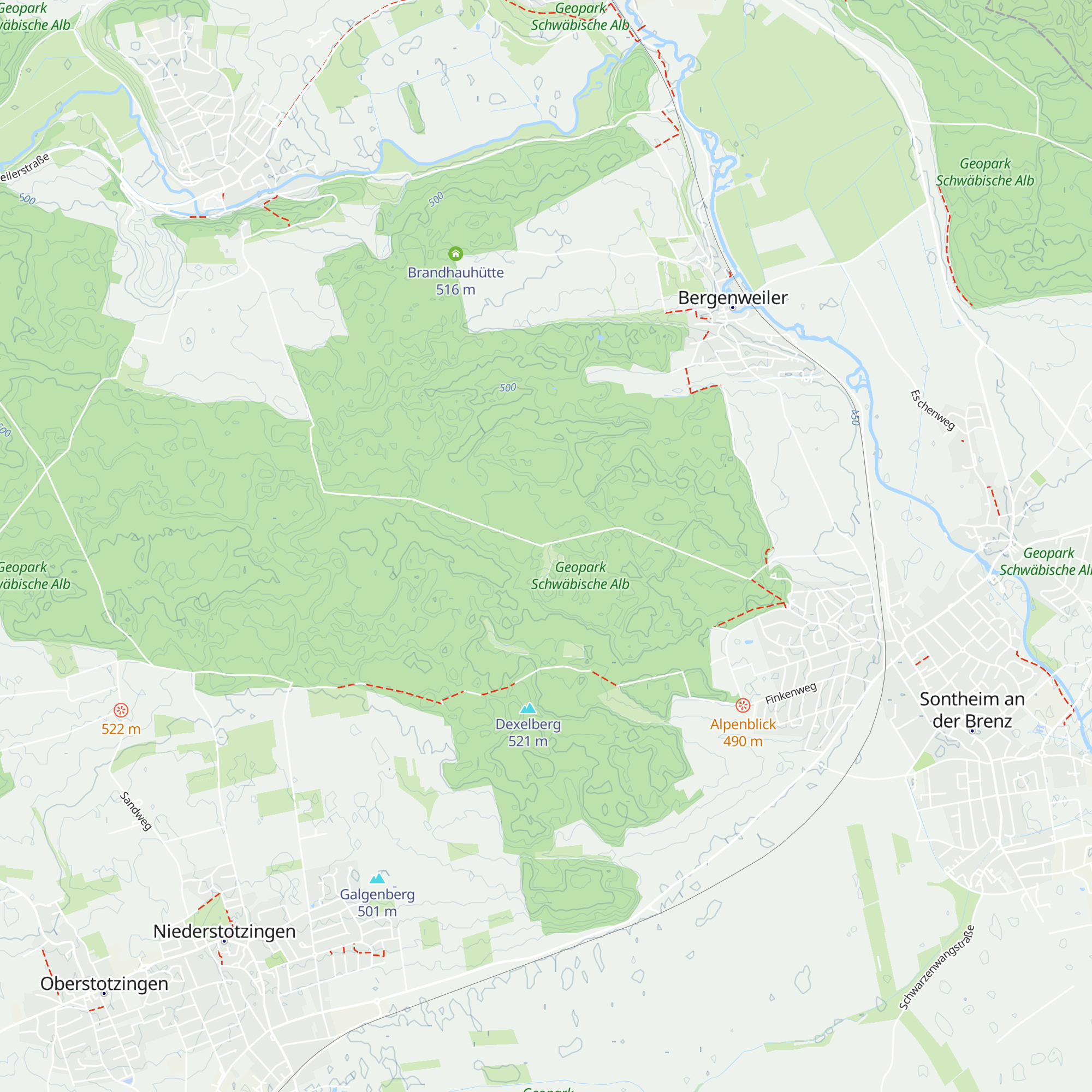Waldhütte map