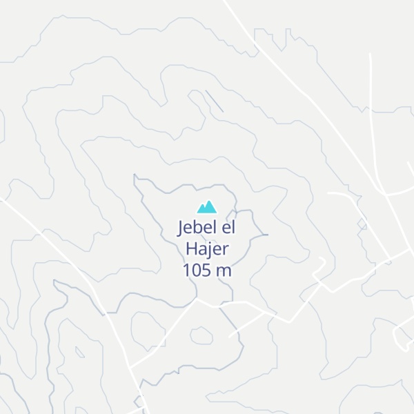 Map of Jebel el Hajer