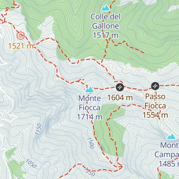 Map of Monte Fiocca