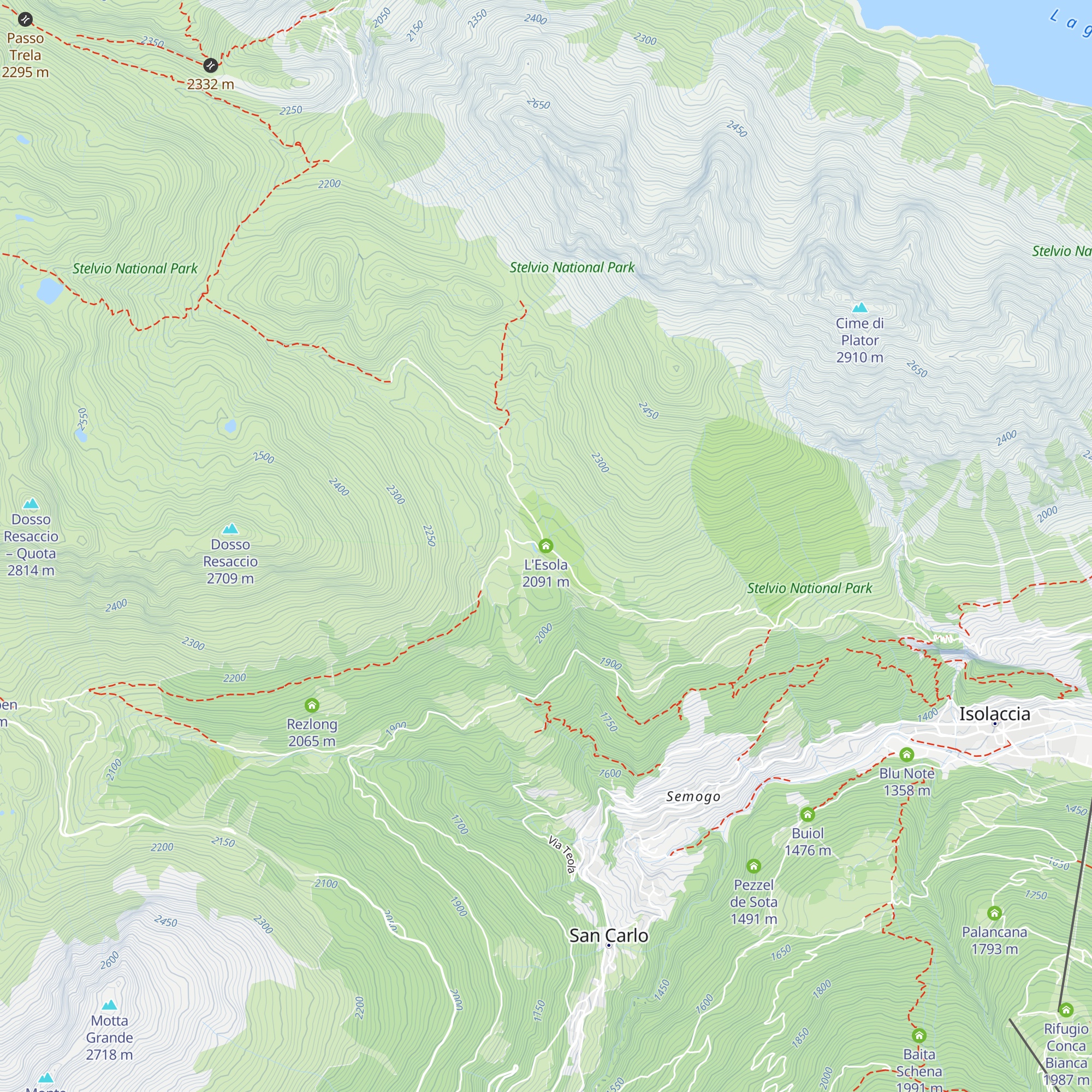 L'Esola map