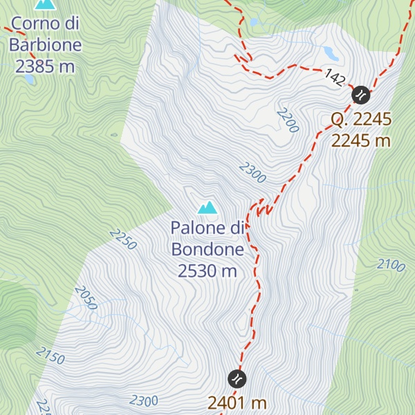 Map of Palone di Bondone