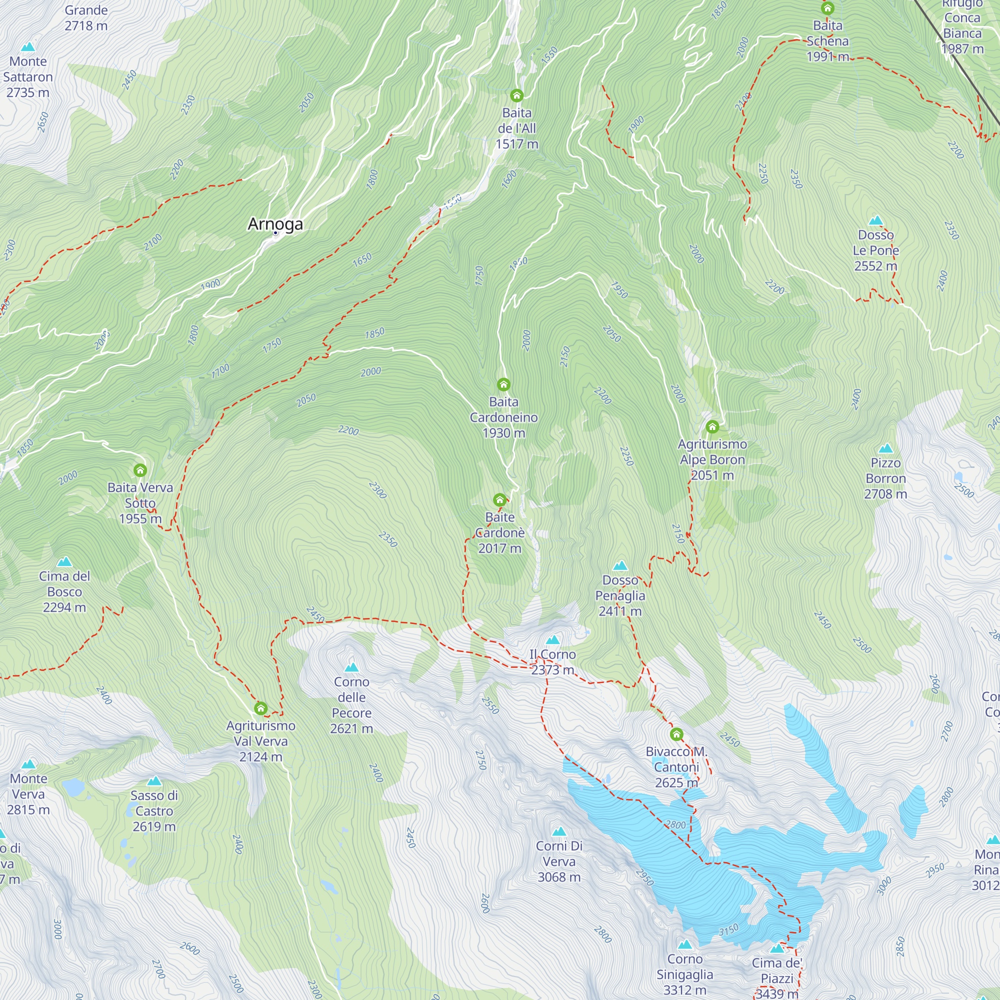 Baite Cardonè map