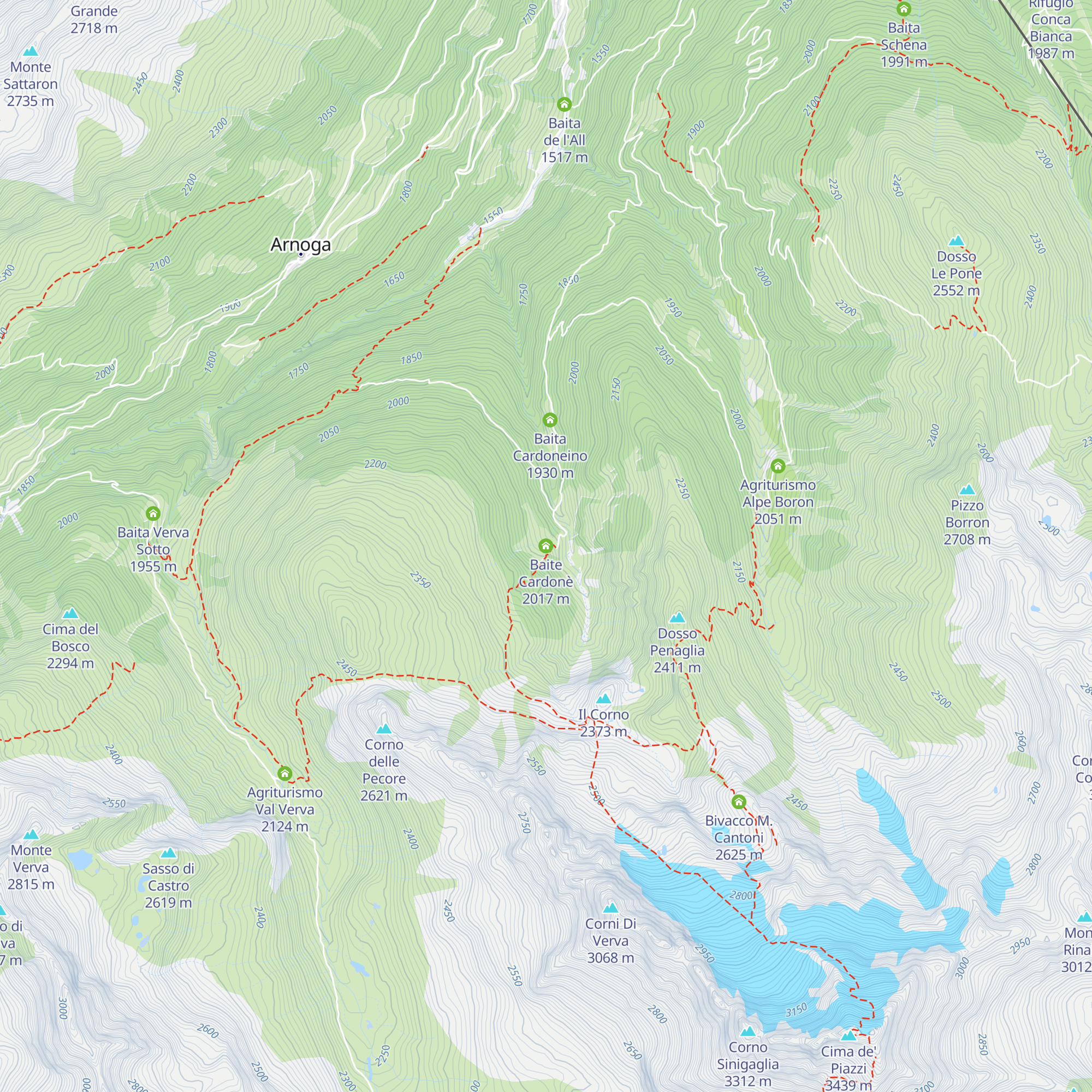 Baite Cardonè map