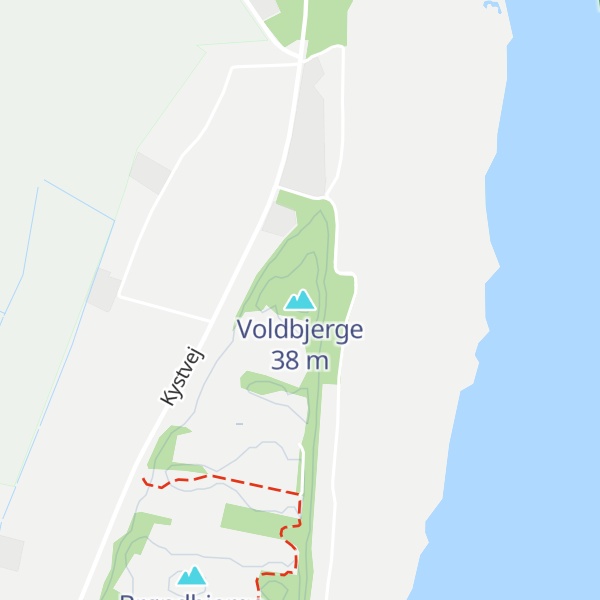 Map of Voldbjerge