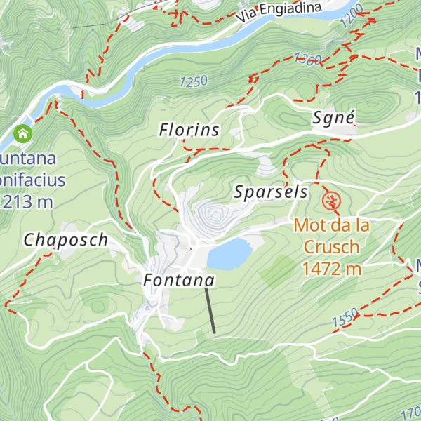 Map of Tarasp Castle