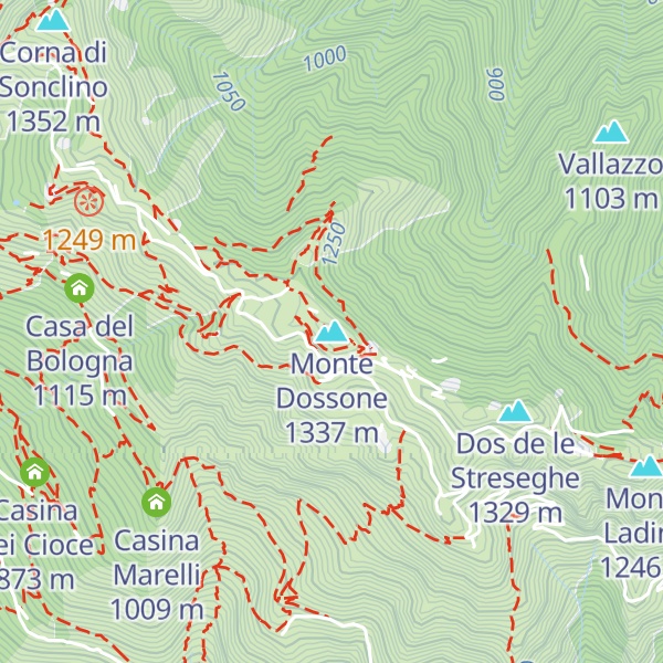 Map of Monte Dossone