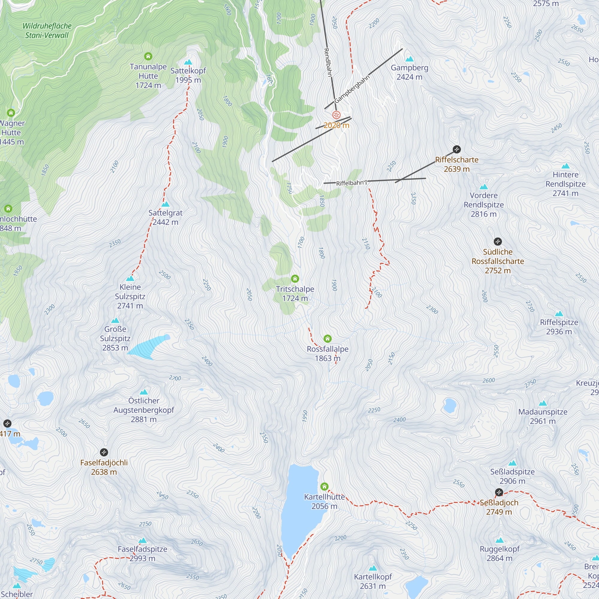 Skihütte Skiclub Arlberg map