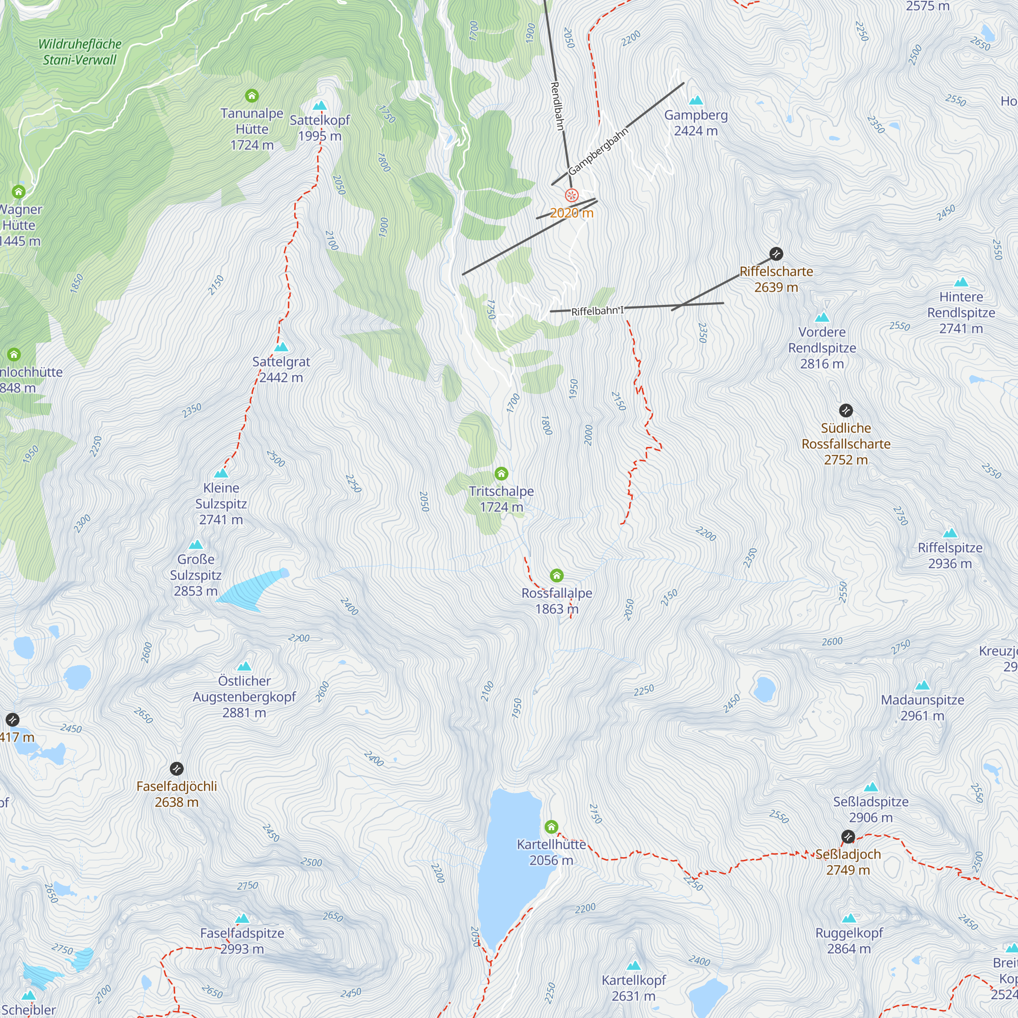 Skihütte Skiclub Arlberg map