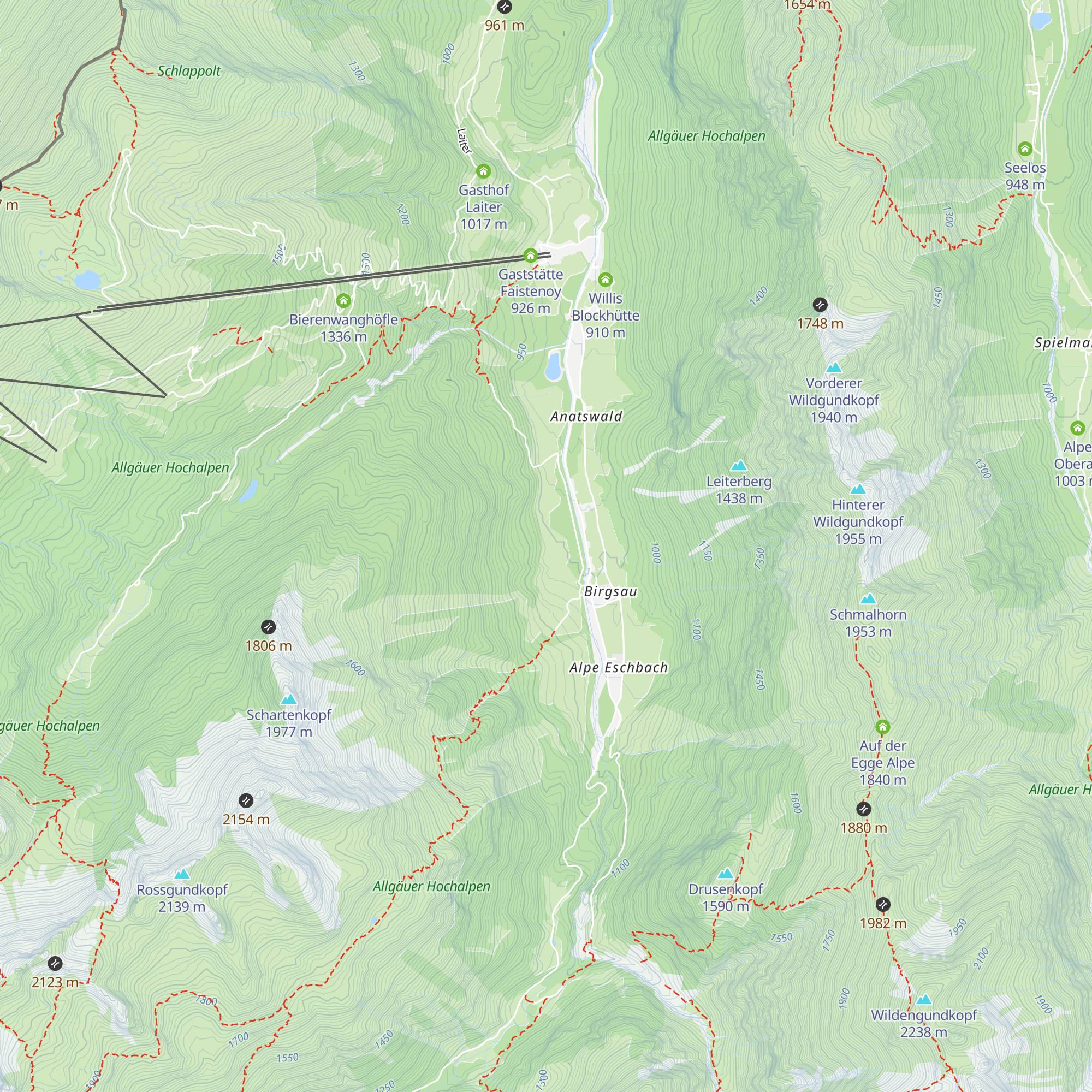 Gundsbachalpe map