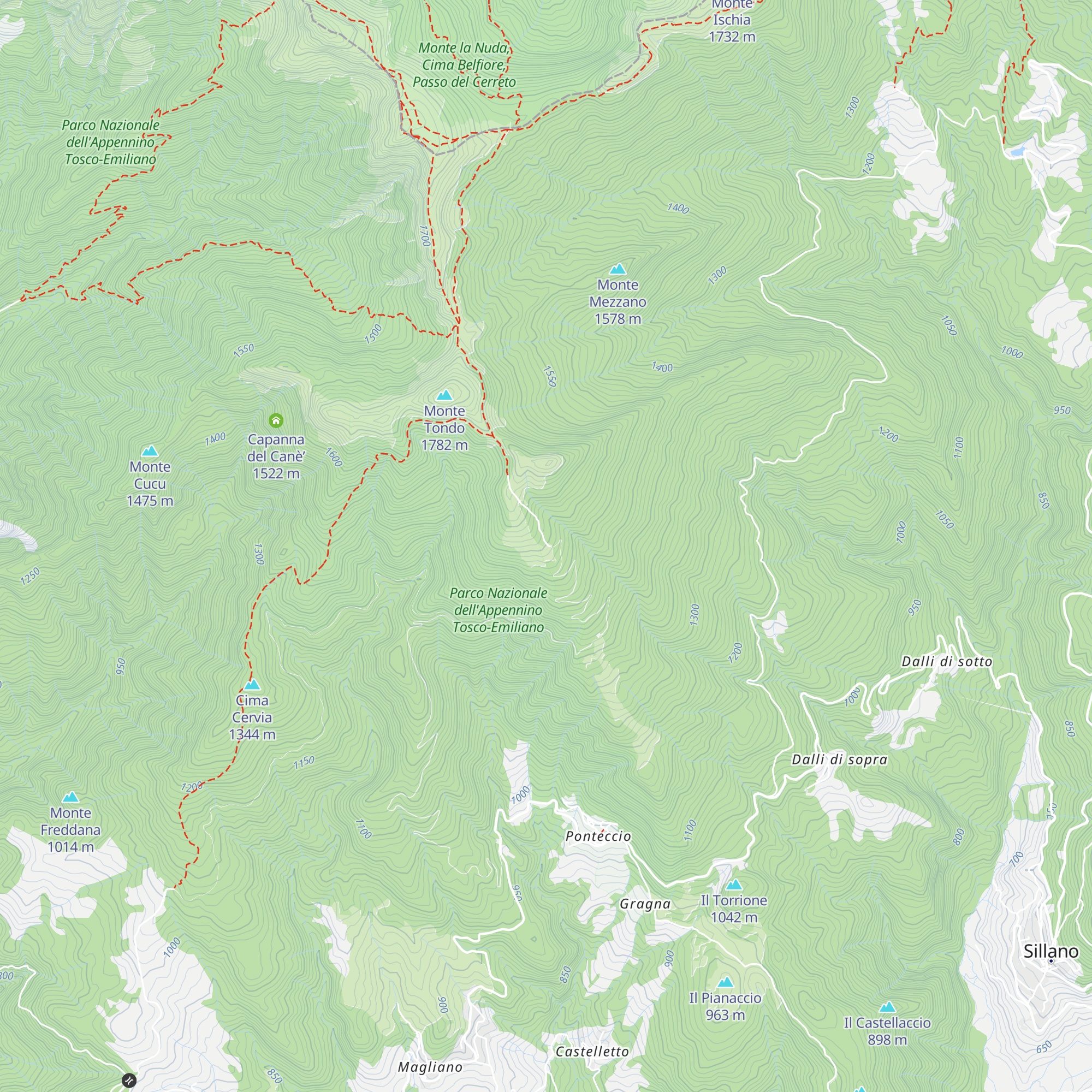Rifugio Monte Tondo map