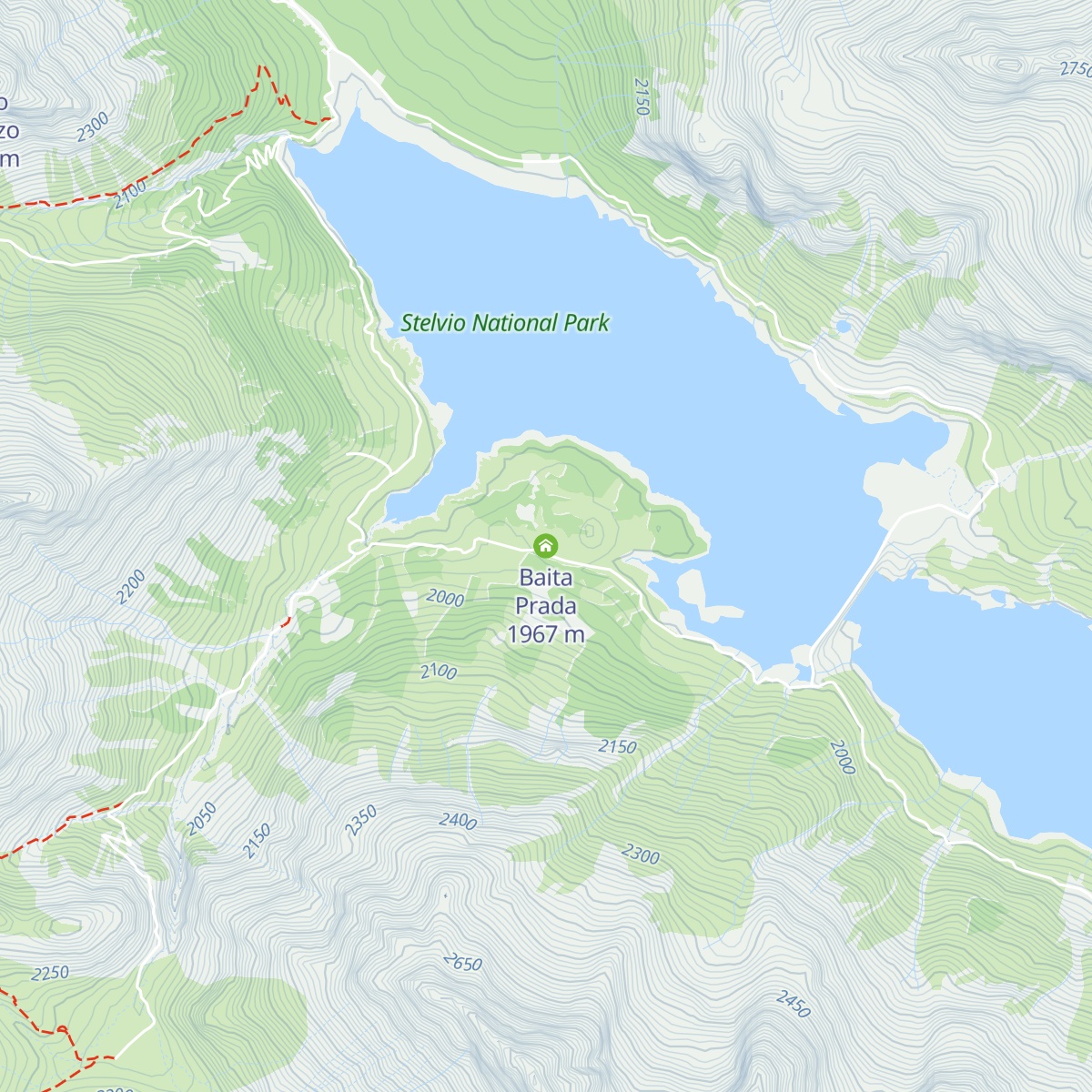 Baita Prada map
