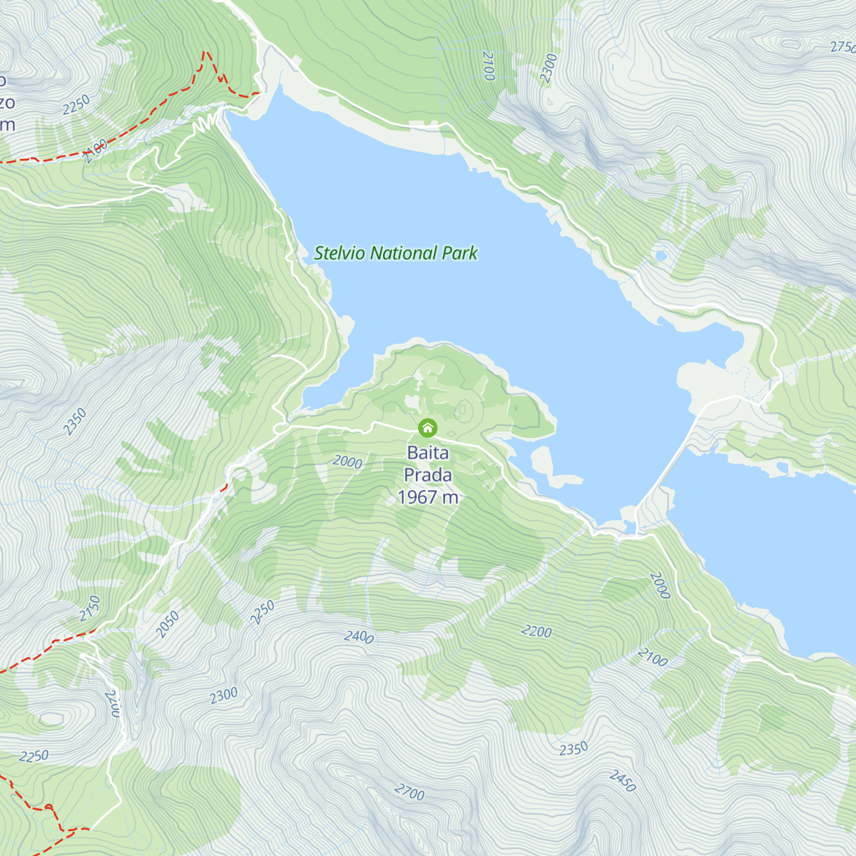 Baita Prada map