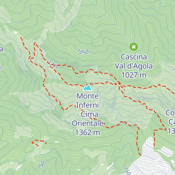 Map of Monte Inferni - Cima Orientale