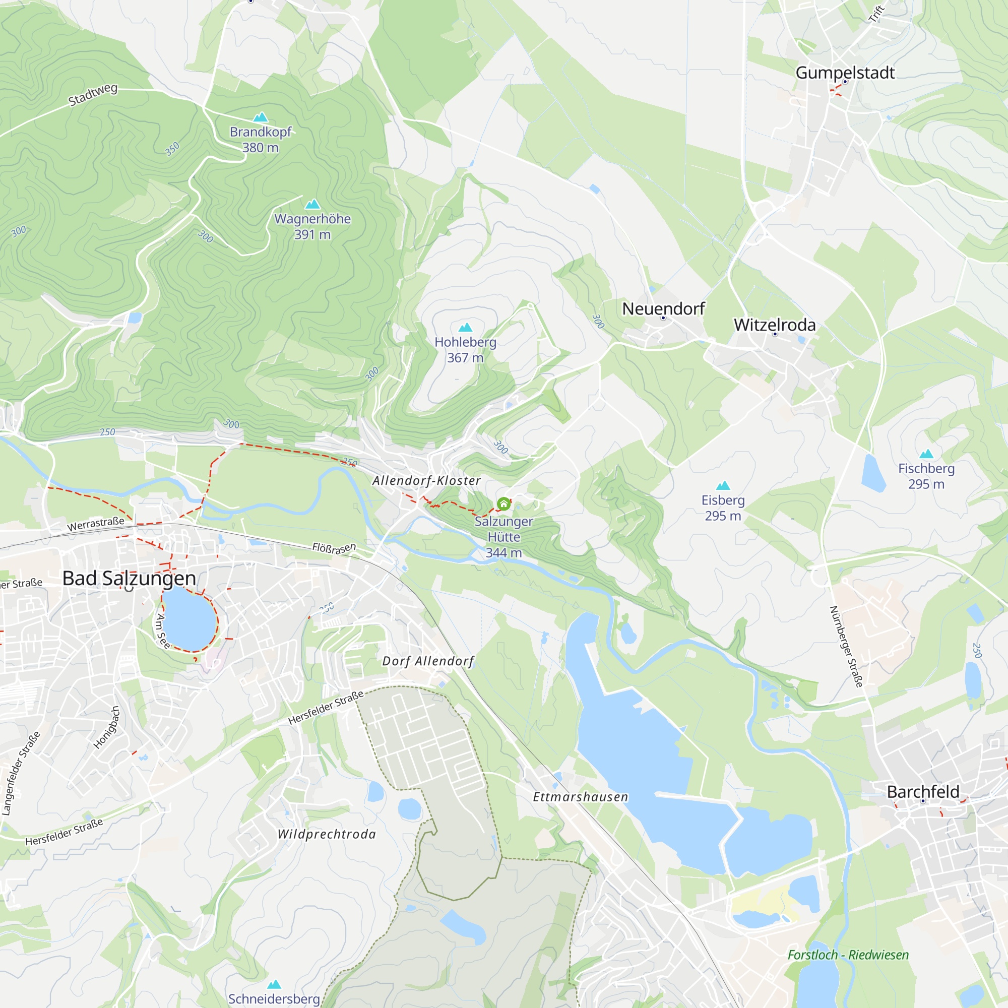 Salzunger Hütte map