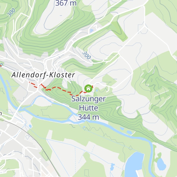 Map of Salzunger Hütte