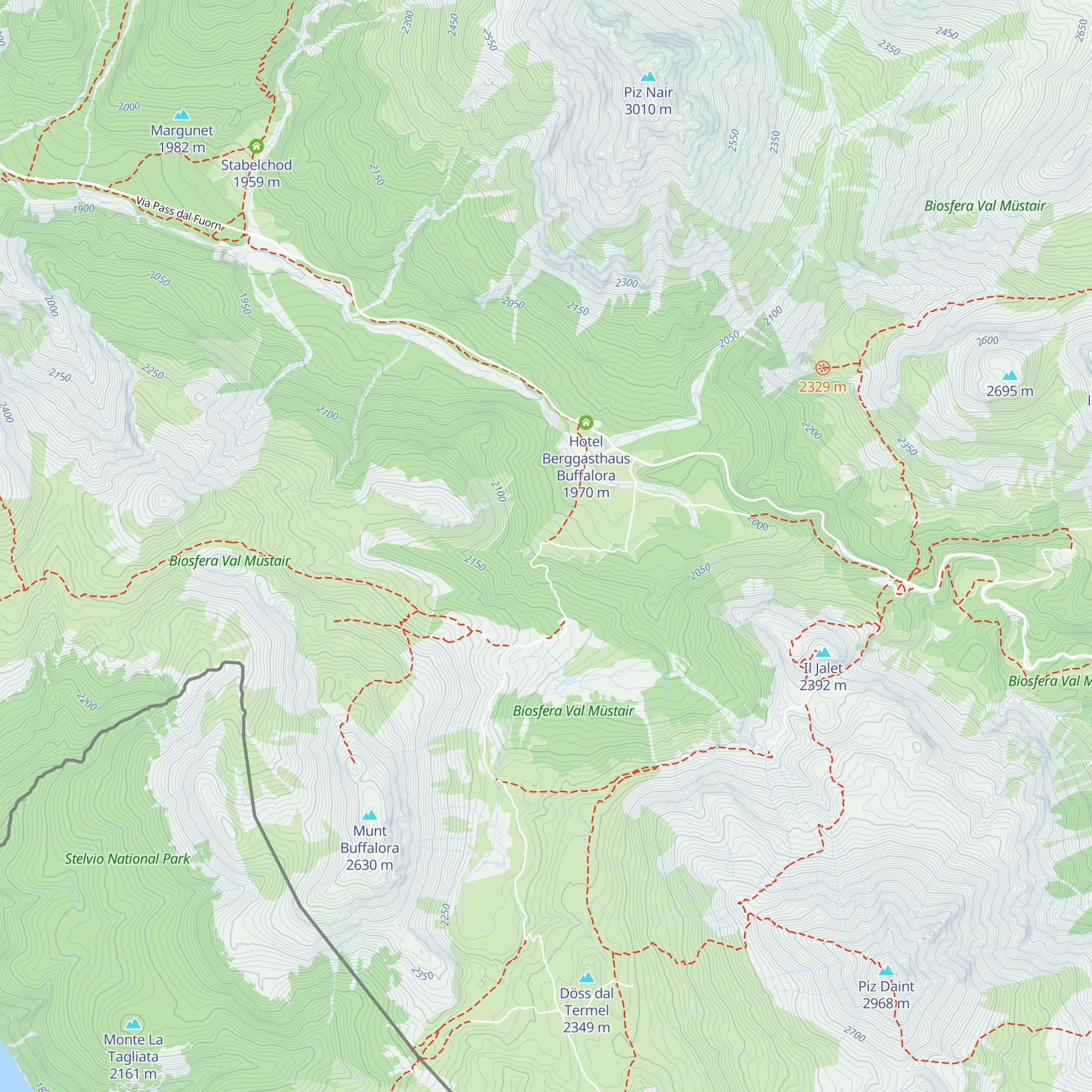 Alp Buffalora map