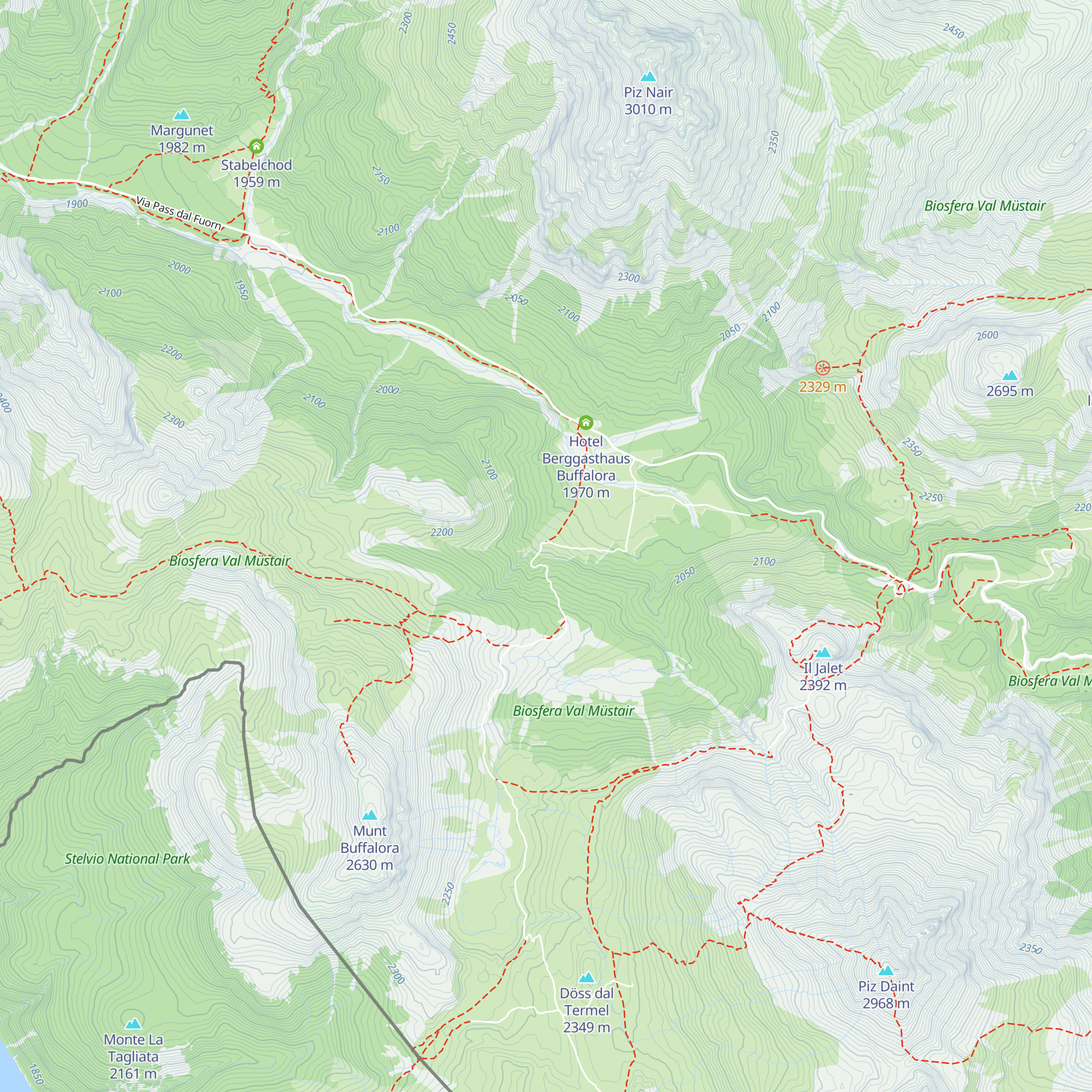 Alp Buffalora map