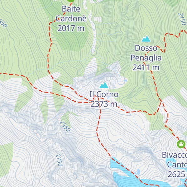 Map of Bivacco P. Ferrario