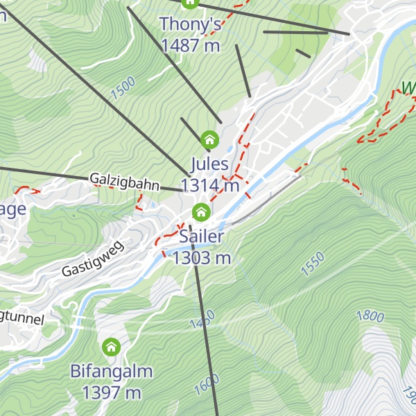 Map of Tourismusverband St. Anton am Arlberg