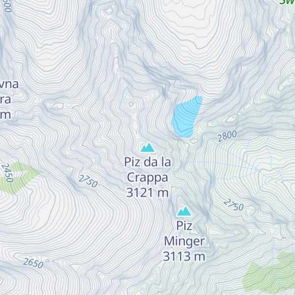 Map of Piz da la Crappa